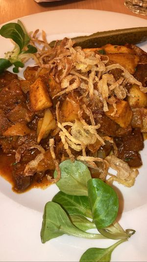 Seitan roast  at Napfényes Restaurant & Confectionery in Budapest