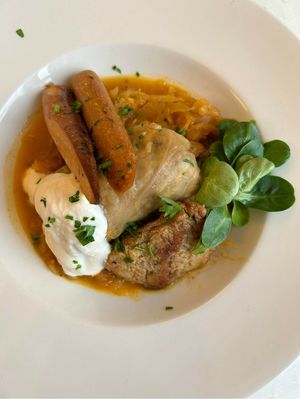 szekely kaposzta at Napfényes Restaurant & Confectionery in Budapest