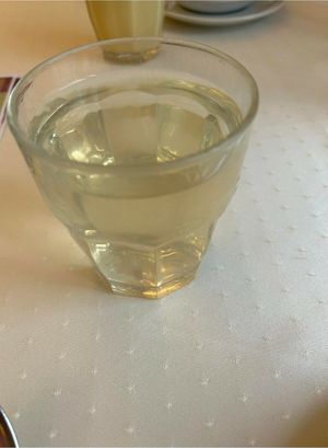 lavender lemonade at Napfényes Restaurant & Confectionery in Budapest