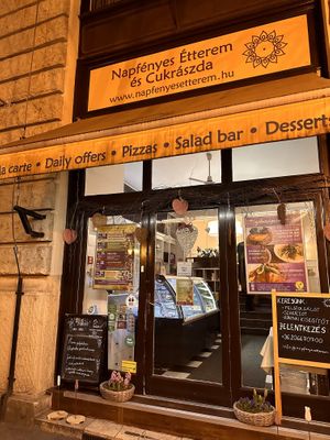   at Napfényes Restaurant & Confectionery in Budapest
