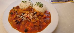 Sweet and sour tofu at Napfényes Restaurant & Confectionery in Budapest