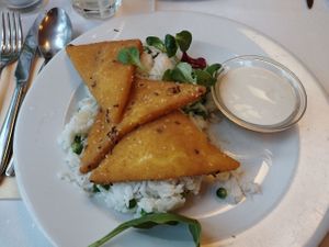 Grilled cheese at Napfényes Restaurant & Confectionery in Budapest