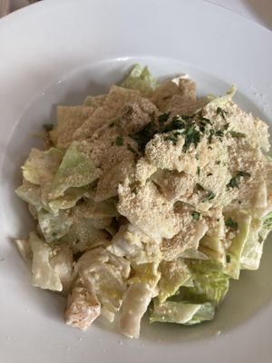 Caesar salad  at Napfényes Restaurant & Confectionery in Budapest