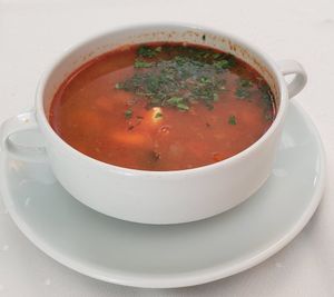 Goulash soup, boring at Napfényes Restaurant & Confectionery in Budapest