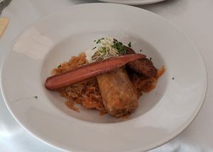 Stuffed cabbage, tasteless at Napfényes Restaurant & Confectionery in Budapest