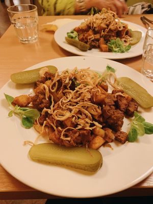   at Napfényes Restaurant & Confectionery in Budapest