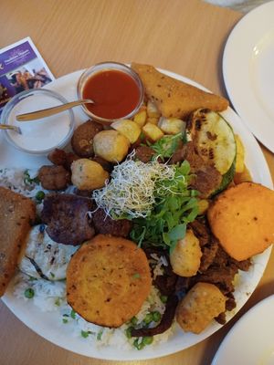 Sharing platter for two at Napfényes Restaurant & Confectionery in Budapest