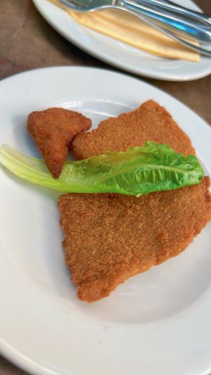 seitan cutlet  at Napfényes Restaurant & Confectionery in Budapest