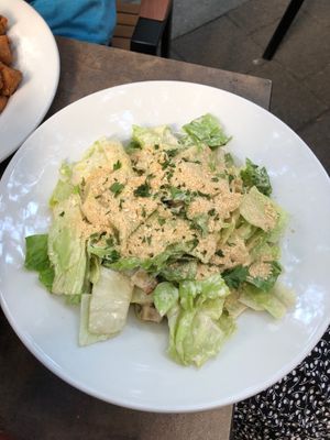Caesar Salad at Napfényes Restaurant & Confectionery in Budapest
