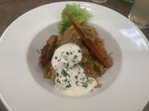   at Napfényes Restaurant & Confectionery in Budapest