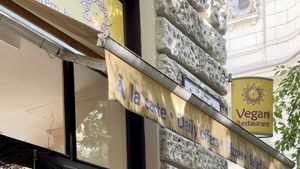   at Napfényes Restaurant & Confectionery in Budapest