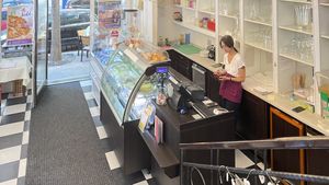   at Napfényes Restaurant & Confectionery in Budapest