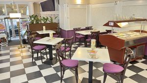   at Napfényes Restaurant & Confectionery in Budapest