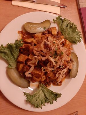 The stew at Napfényes Restaurant & Confectionery in Budapest