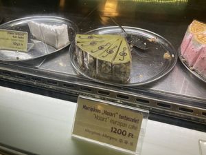   at Napfényes Restaurant & Confectionery in Budapest
