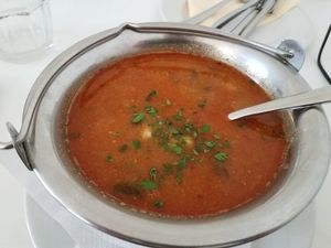 Goulash  at Napfényes Restaurant & Confectionery in Budapest