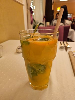 Orange Lemonade Cocktail at Napfényes Restaurant & Confectionery in Budapest