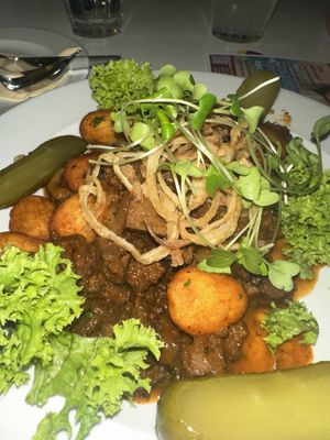 Seitan roast  at Napfényes Restaurant & Confectionery in Budapest