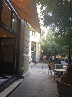 Pretty roadside spot at Napfenyes   at Napfényes Restaurant & Confectionery in Budapest