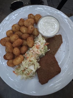 Fried seitan   at Napfényes Restaurant & Confectionery in Budapest