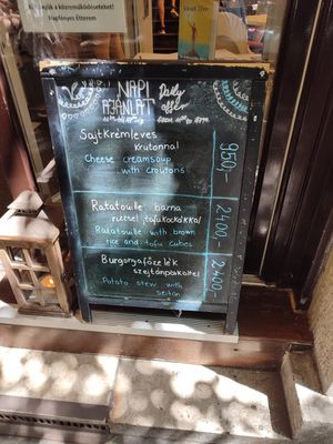 at Napfényes Restaurant & Confectionery in Budapest
