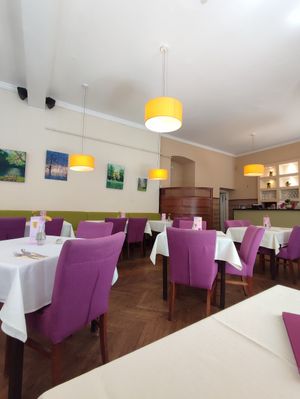 Interior at Napfényes Restaurant & Confectionery in Budapest