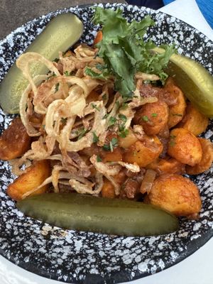 Seitan Roast à la Brasovv  at Napfényes Restaurant & Confectionery in Budapest
