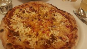 Yummy Pizza ! at Napfényes Restaurant & Confectionery in Budapest