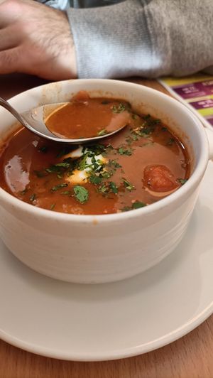 Gulasch at Napfényes Restaurant & Confectionery in Budapest