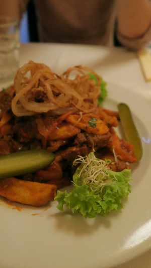 vegan lečo  at Napfényes Restaurant & Confectionery in Budapest