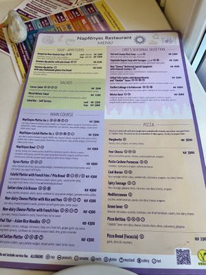   at Napfényes Restaurant & Confectionery in Budapest