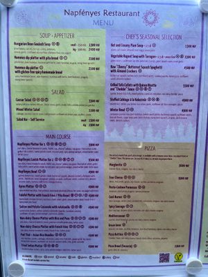   at Napfényes Restaurant & Confectionery in Budapest