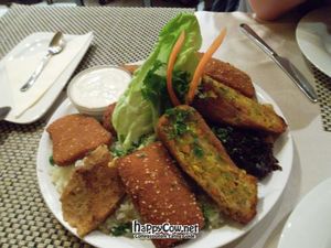 sunlight platter for two - delicious! at Napfényes Restaurant & Confectionery in Budapest