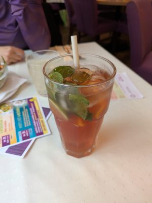 Ice tea: Ok taste but did not taste like ice tea. Tasted like Saft.
 at Napfényes Restaurant & Confectionery in Budapest