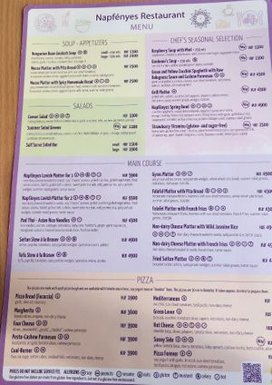  at Napfényes Restaurant & Confectionery in Budapest