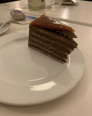 They said it was a typical dessertt  at Napfényes Restaurant & Confectionery in Budapest