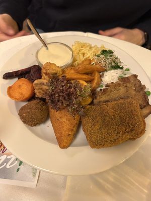 Napfényes lavish platter for 1  at Napfényes Restaurant & Confectionery in Budapest