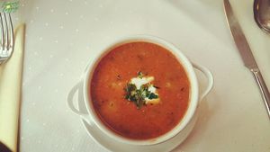 Goulash at Napfényes Restaurant & Confectionery in Budapest