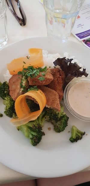 The kiev was amazing ! at Napfényes Restaurant & Confectionery in Budapest