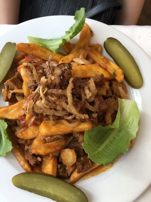 Seitan Roast.  at Napfényes Restaurant & Confectionery in Budapest