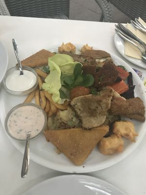 Very good plate from everything! at Napfényes Restaurant & Confectionery in Budapest
