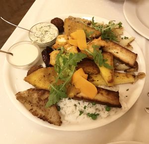 share plate for two at Napfényes Restaurant & Confectionery in Budapest