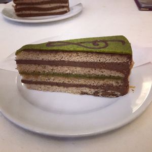 Mozart marzipan cake  at Napfényes Restaurant & Confectionery in Budapest