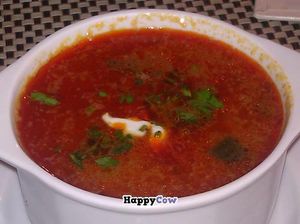 Delicious soup at Napfenyes Etterem at Napfényes Restaurant & Confectionery in Budapest