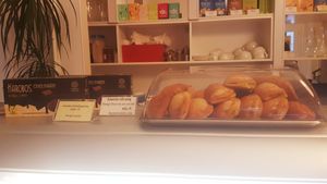 Pierogi with corn and chilli at Napfényes Restaurant & Confectionery in Budapest