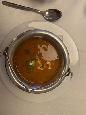Hungarian Goulash  at Napfényes Restaurant & Confectionery in Budapest