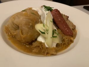 Stuffed cabbage  at Napfényes Restaurant & Confectionery in Budapest