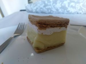 The best cake they have at Napfényes Restaurant & Confectionery in Budapest