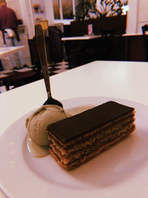 Desert at Napfényes Restaurant & Confectionery in Budapest
