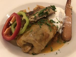 Stuffed cabbage  at Napfényes Restaurant & Confectionery in Budapest